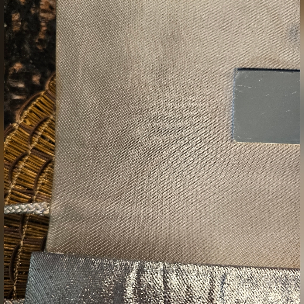 Beautiful silver clutch with rhinestones on the side. Used - Picture 5 of 9